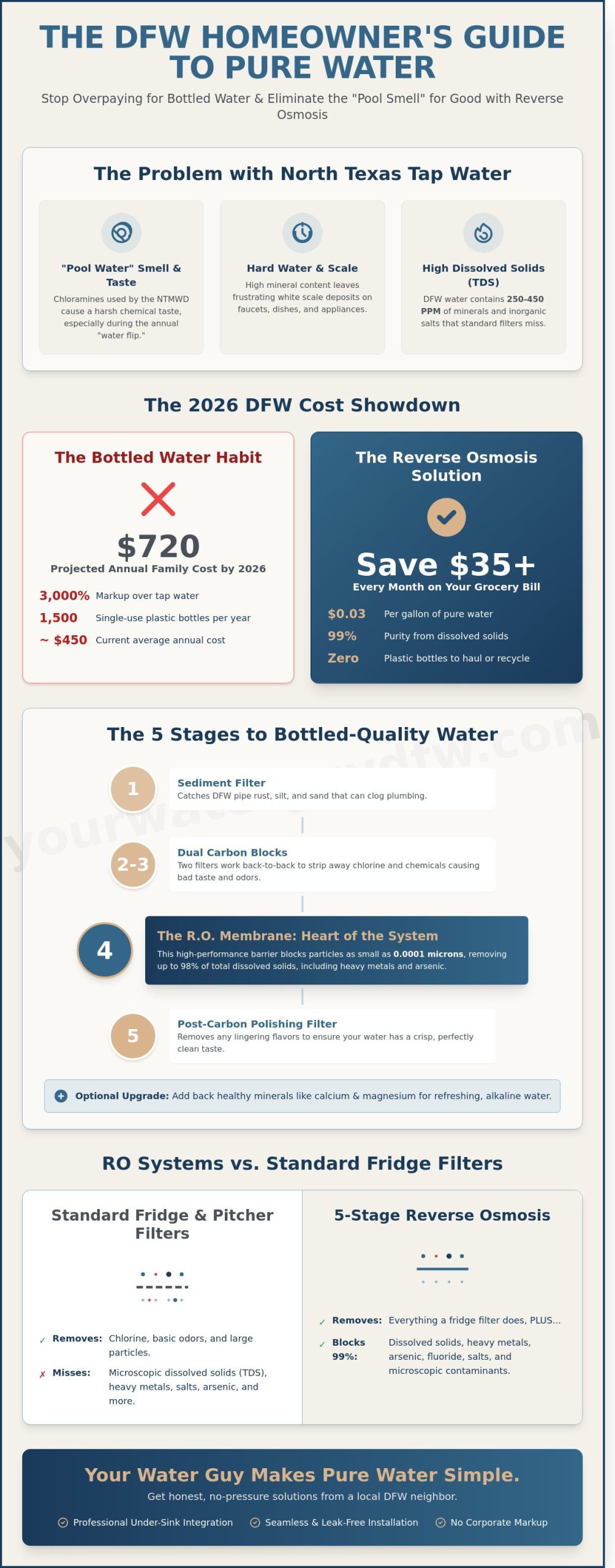 Pure Drinking Water: Residential Reverse Osmosis Systems in Dallas-Fort Worth (2026)