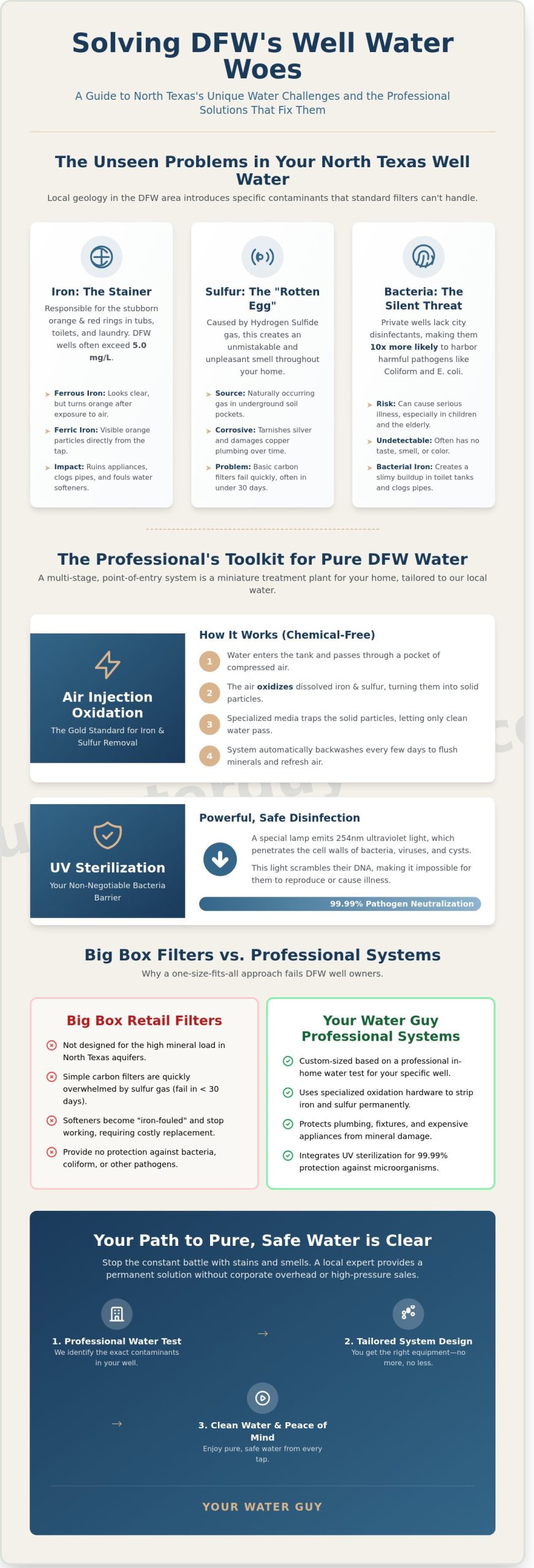 Well Water Treatment Companies Near Me: A Guide for DFW Homeowners