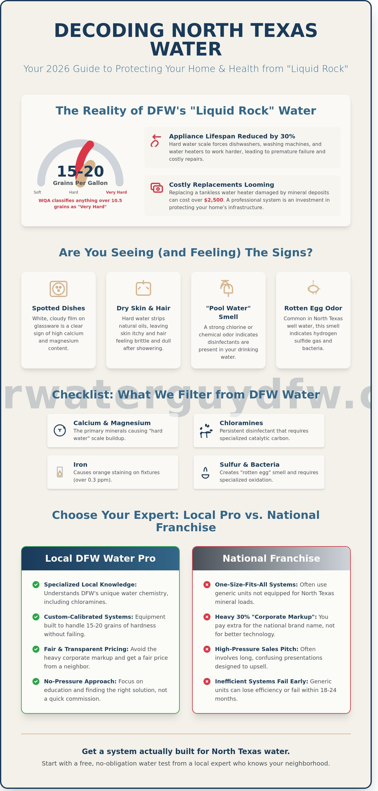 Choosing a Water Filtration Service in Dallas: The 2026 Homeowner’s Checklist