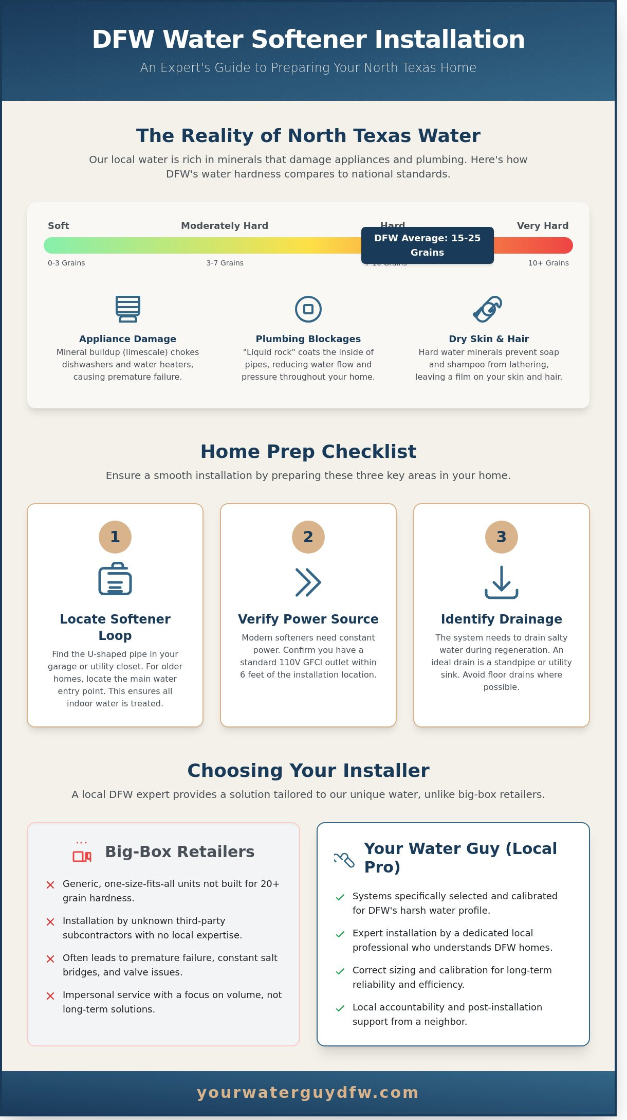 Water Softener Installation Near Me: Your DFW Homeowner’s Checklist for 2026
