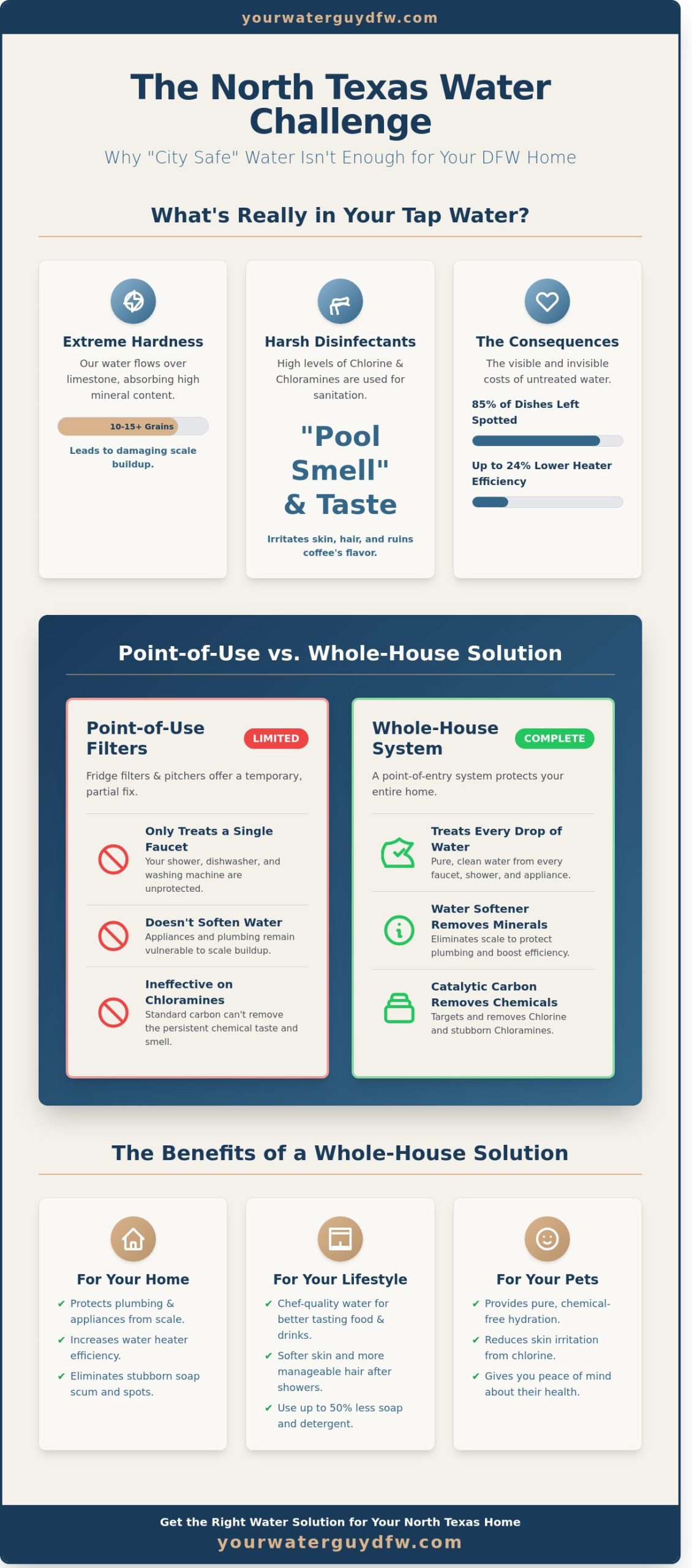 Whole-House Water Solutions in North Texas: Pet-Safe, Better-Tasting Purity for Your DFW Home